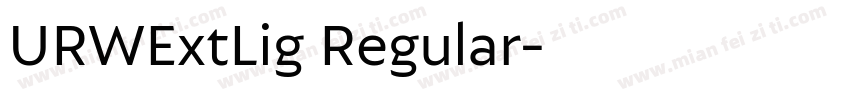 URWExtLig Regular字体转换